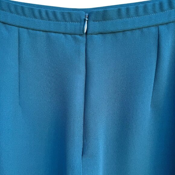 Coldwater Creek Womens Teal Back Zip Straight Leg Preppy Classic Dress Pants 16 - Picture 4 of 9